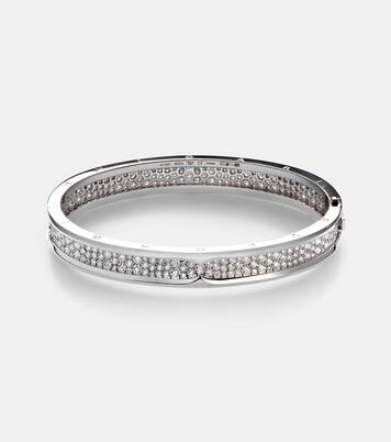 Bracelet B.zero1 en or blanc 18 ct et diamants | Bvlgari