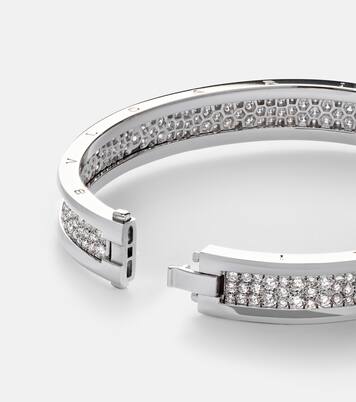 Bracelet B.zero1 en or blanc 18 ct et diamants | Bvlgari