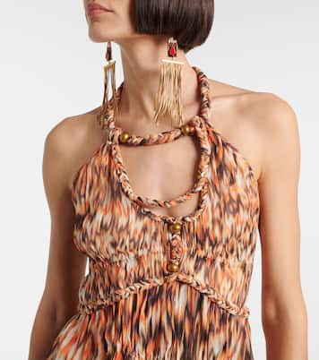 Robe Rozilda imprimée en soie | Isabel Marant