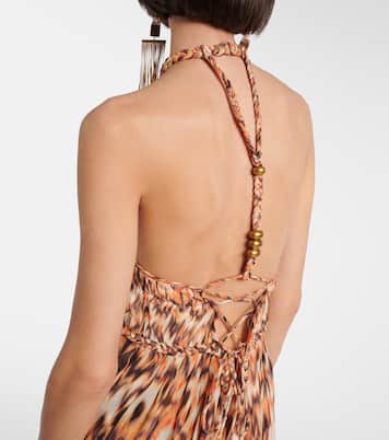 Robe Rozilda imprimée en soie | Isabel Marant