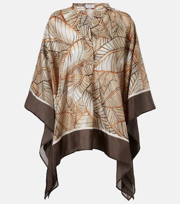 Printed silk shirt | Brunello Cucinelli