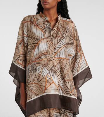 Printed silk shirt | Brunello Cucinelli