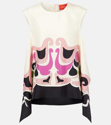 San Carlo printed silk twill top | La DoubleJ
