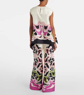 San Carlo printed silk twill top | La DoubleJ