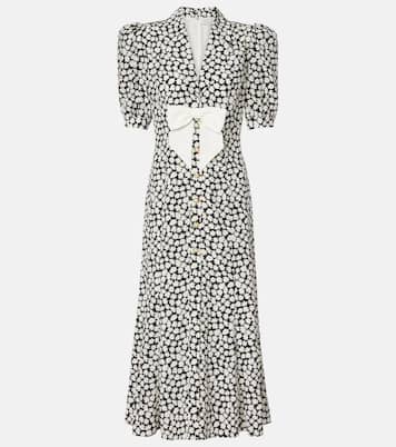 Bedrucktes Midikleid aus Seide | Alessandra Rich