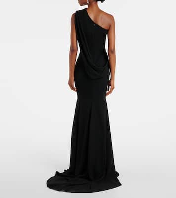 One-Shoulder-Robe aus Crêpe | Alex Perry
