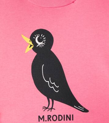 Blackbird cotton jersey sweatshirt | Mini Rodini