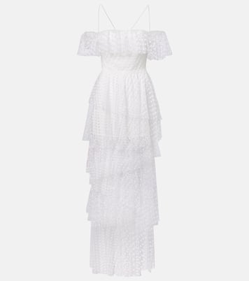 Abito lungo Carmen in tulle a pois | Alexandra Miro