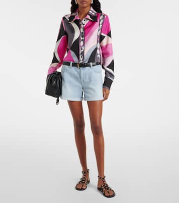 Mid-rise denim shorts | 7 For All Mankind