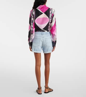 Mid-rise denim shorts | 7 For All Mankind