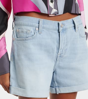 Mid-rise denim shorts | 7 For All Mankind