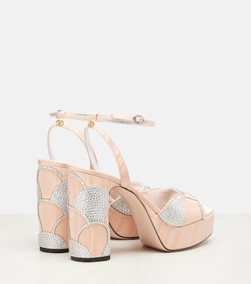 Bowow 115 moiré platform sandals | Valentino Garavani