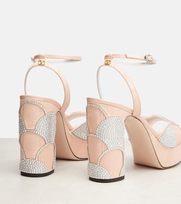 Bowow 115 moiré platform sandals | Valentino Garavani