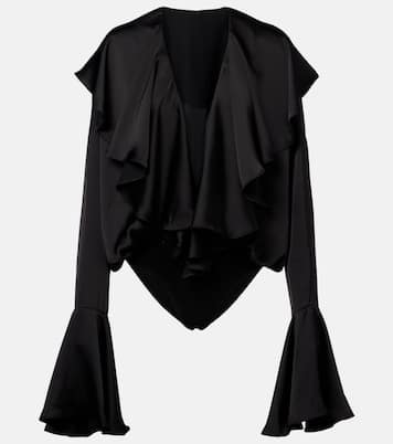 Ruffled bodysuit  | Norma Kamali