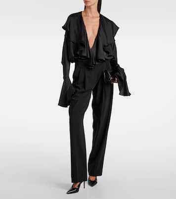 Ruffled bodysuit  | Norma Kamali