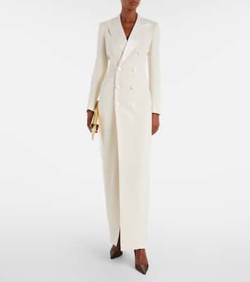 Vestido de fiesta Kristian de cady de seda | Ralph Lauren Collection