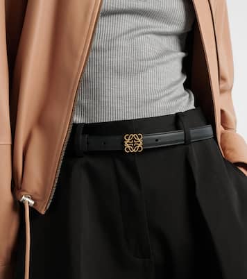 Cinturón de piel con anagrama | Loewe