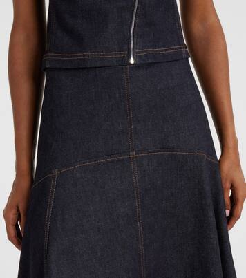 Midirock Triangle De-Nîmes aus Denim | Jacquemus