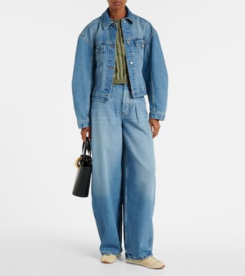 Tennis croc-effect suede sneakers | Jacquemus