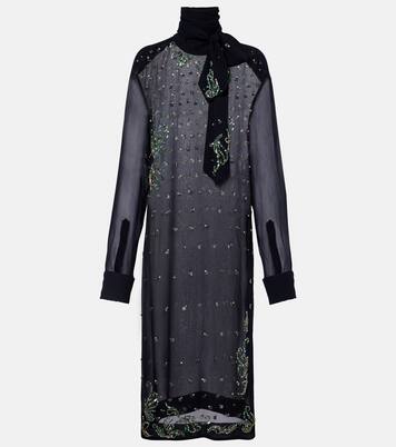 Robe midi à ornements | Dries Van Noten