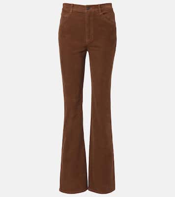 Joan high-rise cotton-blend corduroy flared pants | Nili Lotan