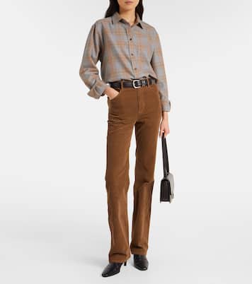 Joan high-rise cotton-blend corduroy flared pants | Nili Lotan