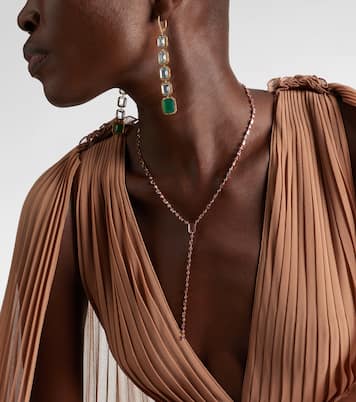 Halskette Y aus 18kt Roségold mit Saphiren | Shay Jewelry