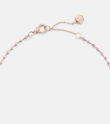 Halskette Y aus 18kt Roségold mit Saphiren | Shay Jewelry
