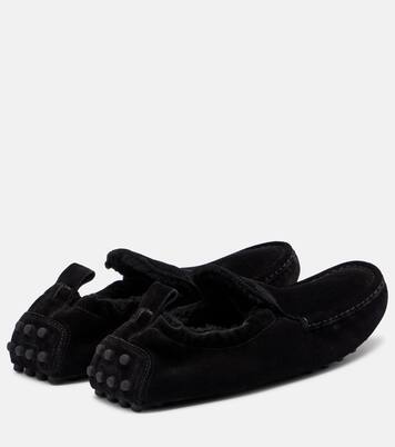 Mocassins Gommino en daim et shearling | Tod's