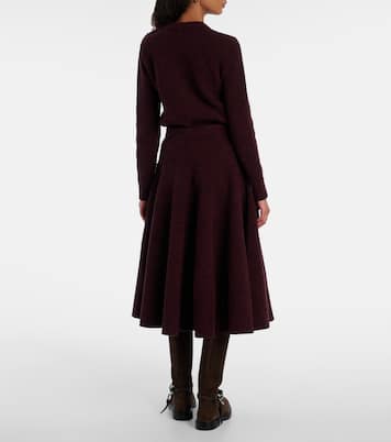Knot knitted midi skirt | Bottega Veneta
