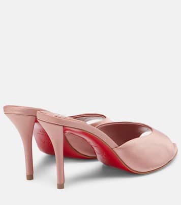 Mules Miss Z 80 en crêpe de satin | Christian Louboutin