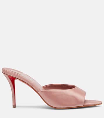 Mules Miss Z 80 en crêpe de satin | Christian Louboutin