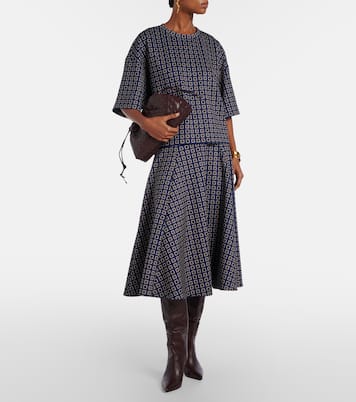 Notizia printed jersey top | Max Mara