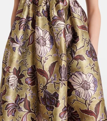 Citron floral midi dress | Alémais