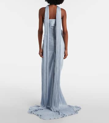 Tatiana pleated corset gown | Marmar Halim