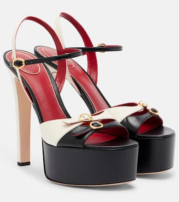Crasher leather platform sandals | Valentino Garavani