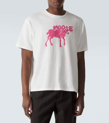 Printed cotton jersey T-shirt  | Bode