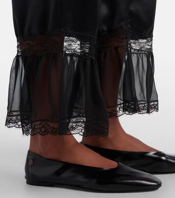 Ballerinas Sao aus Leder | Saint Laurent