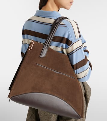 Loafer Cabas Large suede tote bag | JW Anderson