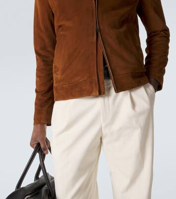 Suede blouson jacket | Brioni