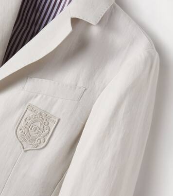 Blazer brodé en lin | Dolce&Gabbana Kids