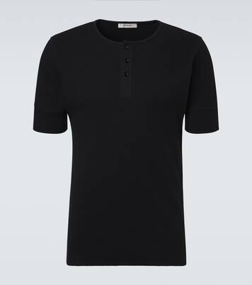 Cotton and linen Henley shirt | Lemaire