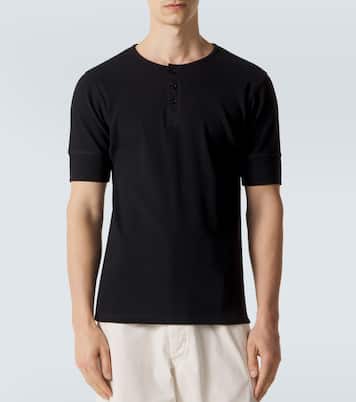 Cotton and linen Henley shirt | Lemaire