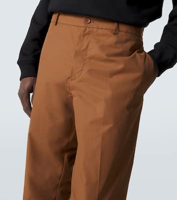 Cotton-blend straight pants | Moncler