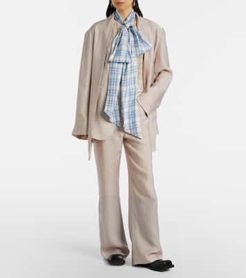 Schluppenbluse aus Seide | Acne Studios