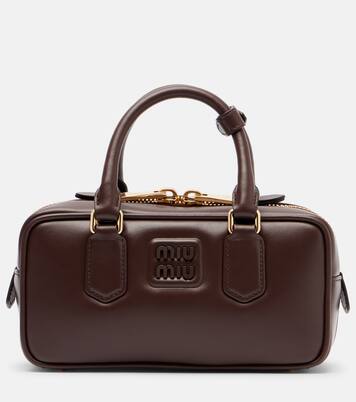 Arcadie leather tote bag | Miu Miu