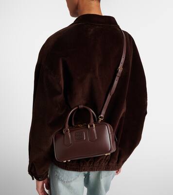 Arcadie leather tote bag | Miu Miu