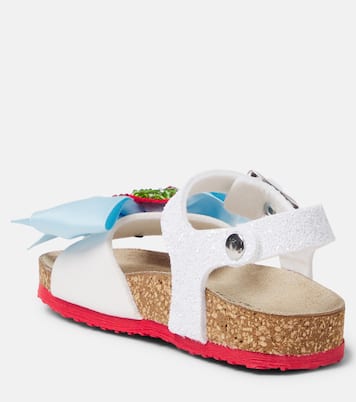 Verzierte Sandalen mit Leder | Monnalisa