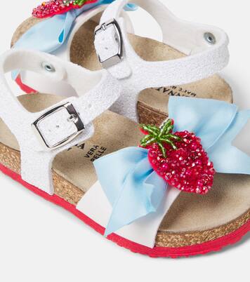 Verzierte Sandalen mit Leder | Monnalisa