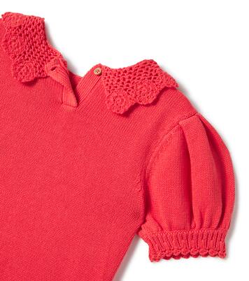 Top Niko aus Baumwolle mit Häkelstrick | Bonton